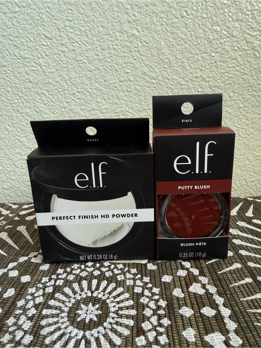 Elf Putty Blush & Perfect Finish HD Powder + Makeup Brush
