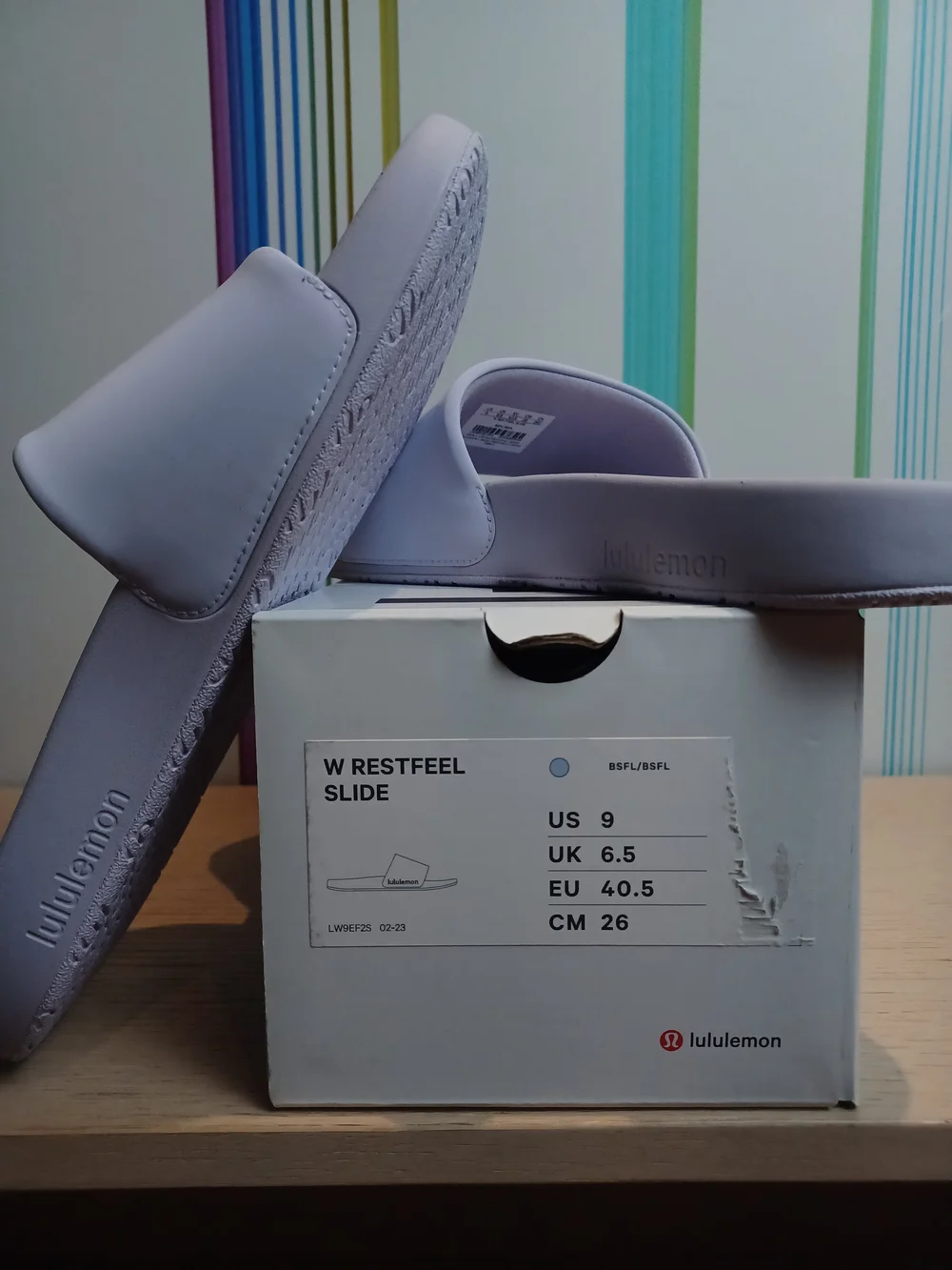Luluemon Women's Restfeel Slide in BSFL/BSFL