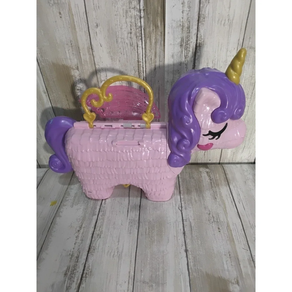 Unicorns Play Tea Set Castle Toy Lot Princess Fairy Magic Rainbow and a plushie