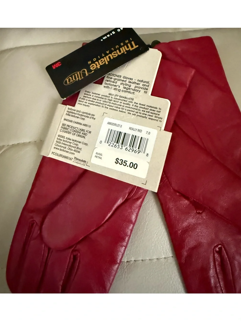 isotoner classic red