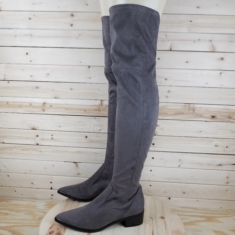 Marc Fisher Ltd Yakira Over the Knee Tall Boots Women's 6 US Pointed Toe Zip NEW