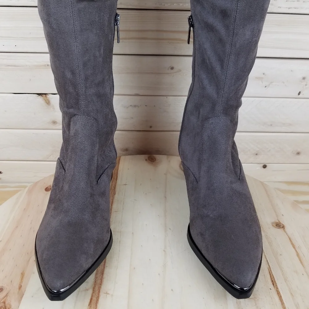 Marc Fisher Ltd Yakira Over the Knee Tall Boots Women's 6 US Pointed Toe Zip NEW