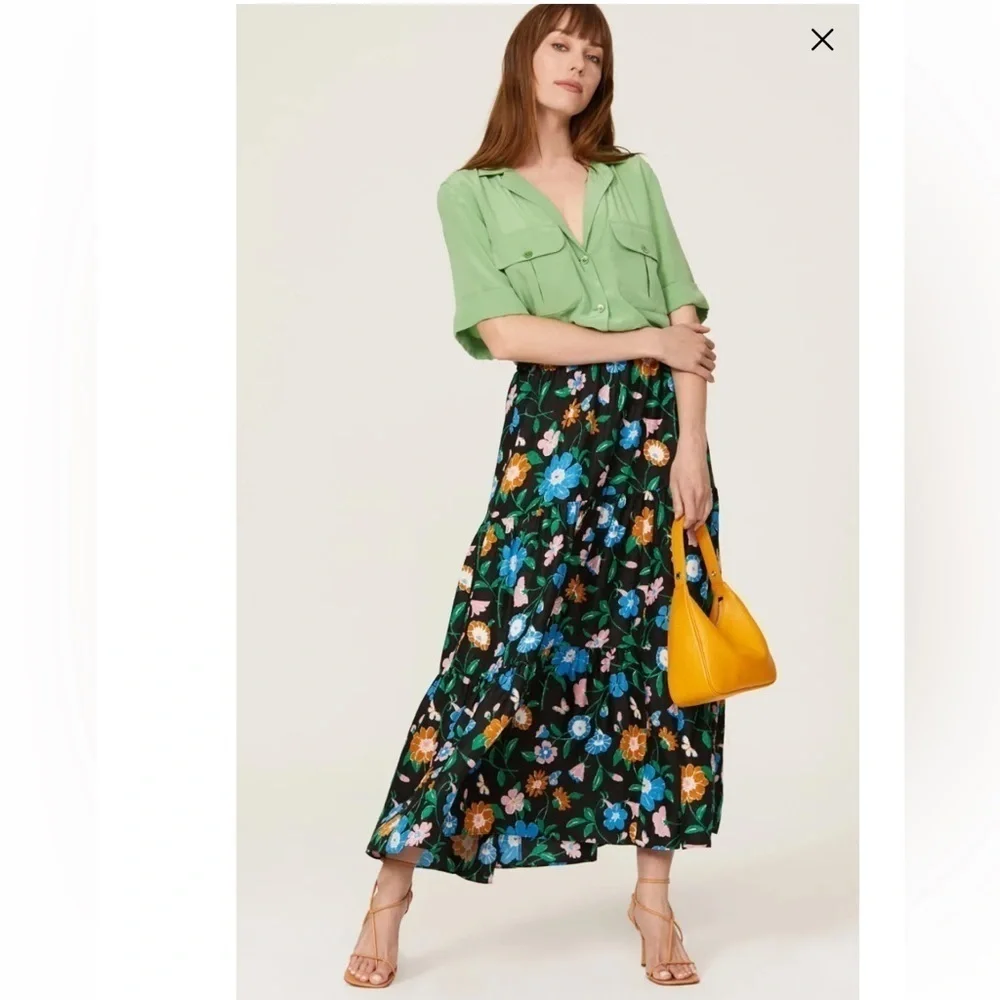 New KATE SPADE Floral Garden Cloqué Skirt 🌸 Sz Small NWT