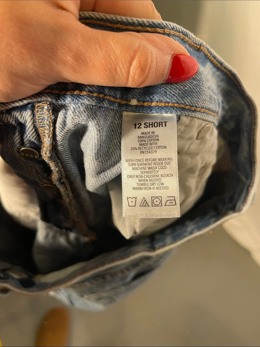 AEROPOSTALE WOMENS 90S BAGGY DENIM JEAN SHORTS 12 SHORT