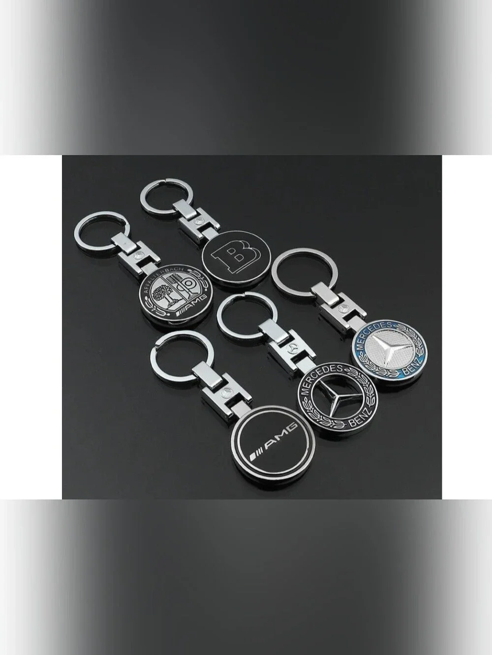 New AMG Mercedes Brabus Style Metal Keychain
