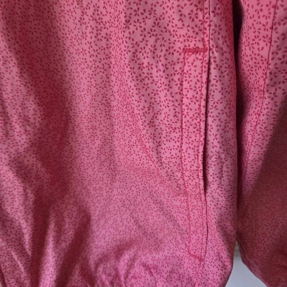 Columbia Girls Jacket L Omni-Wick Pink and Lime Green Windbreaker