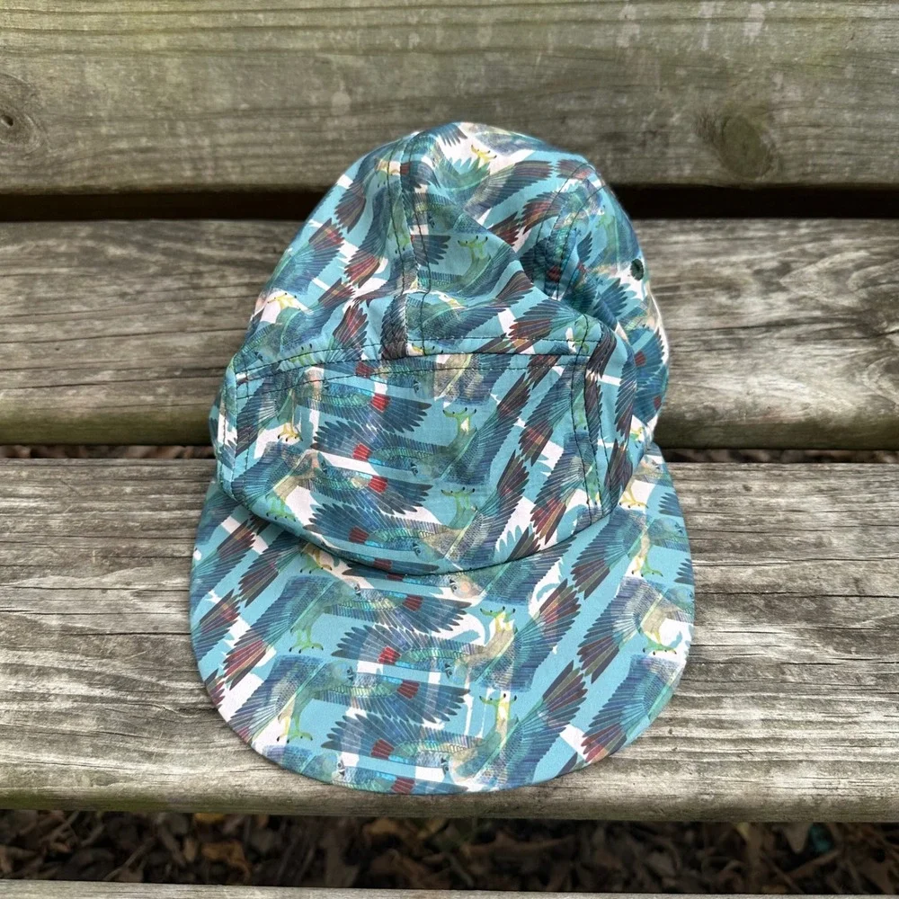 Vintage Truth Initiative Fact #249 Anti-Tobacco Kestrel Falcon Hat Teal Green