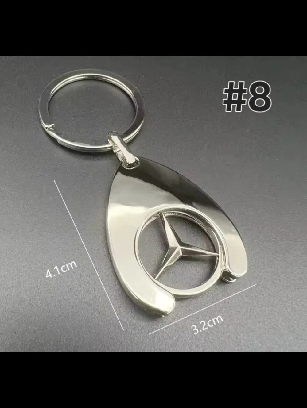 Mercedes Benz metal sleek keychain Please See All 8 Choices