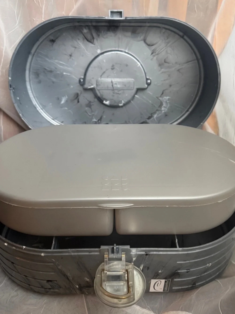 Y2K Caboodles Color Collisions Case - Silver Marble Finish