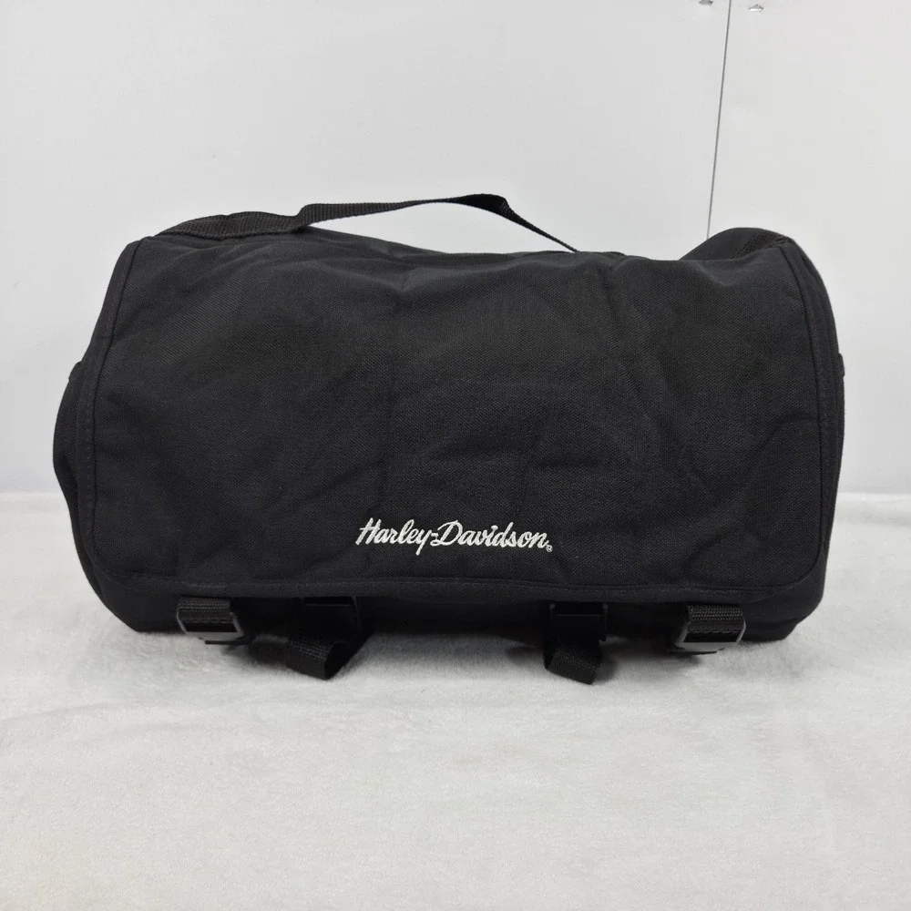 Original Harley Davidson Rear Back Soft Luggage Storage Bag Round Molded Bottom