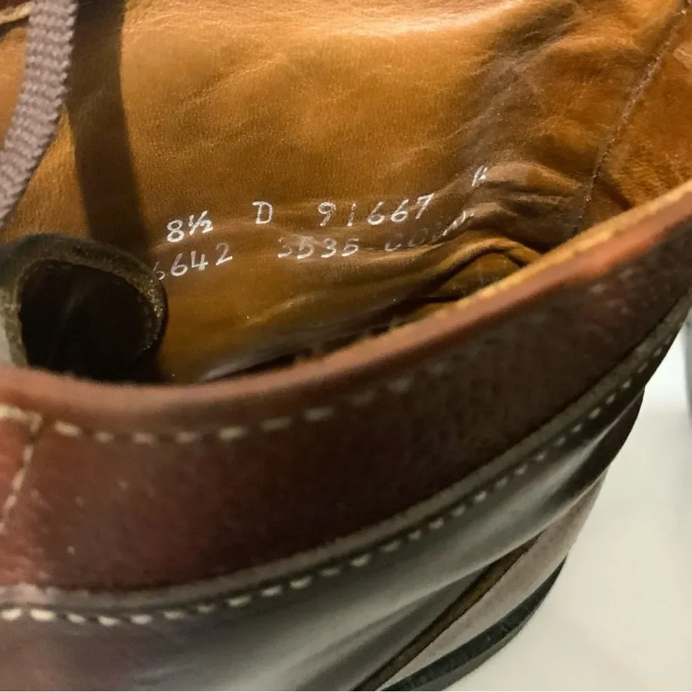Allen Edmonds Oxford brown Ankle Lace Up Dress Boots Size 8.5 D