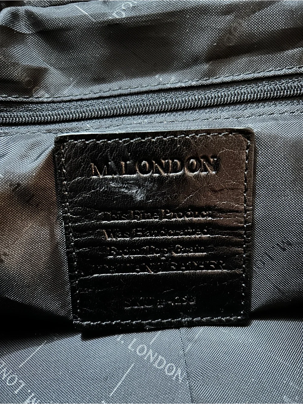 M. London Black Men's high quality Leather Weekender Bag - duffel
