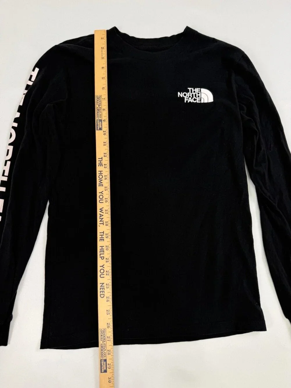 The North Face Black Long Sleeve Logo Tee S