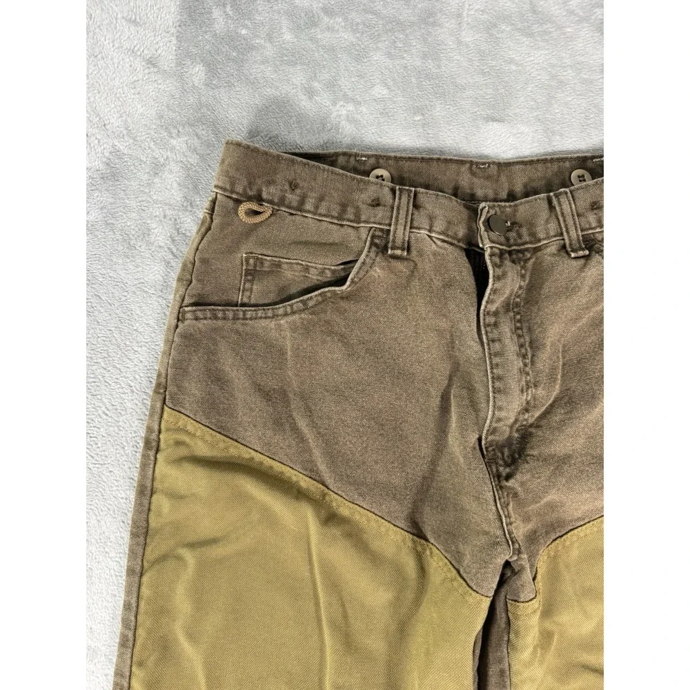 Wrangler Brush Pants Rugged Wear Mens 34x30 Brown Cotton Nylon Field Hunting