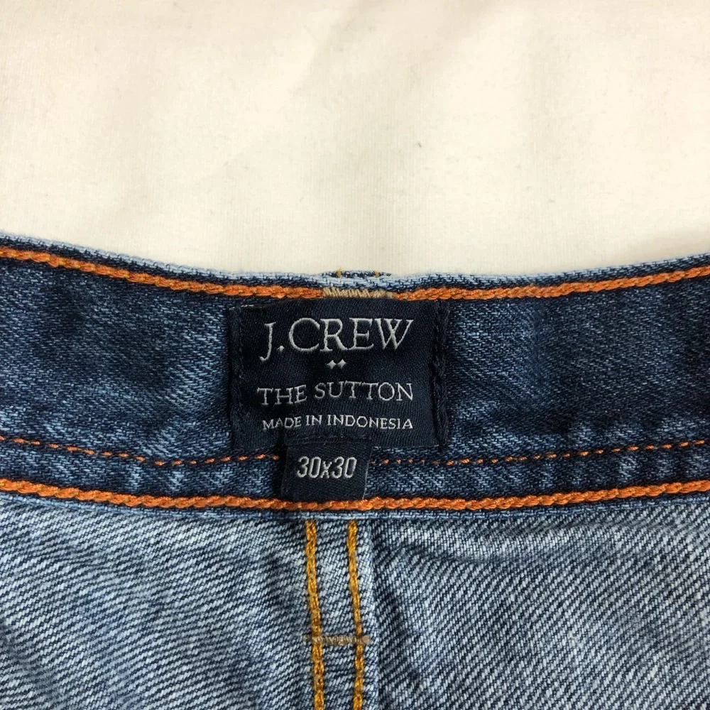 J.CREW The Sutton Cotton Medium Wash Straight Leg Men’s Jeans W30 L30