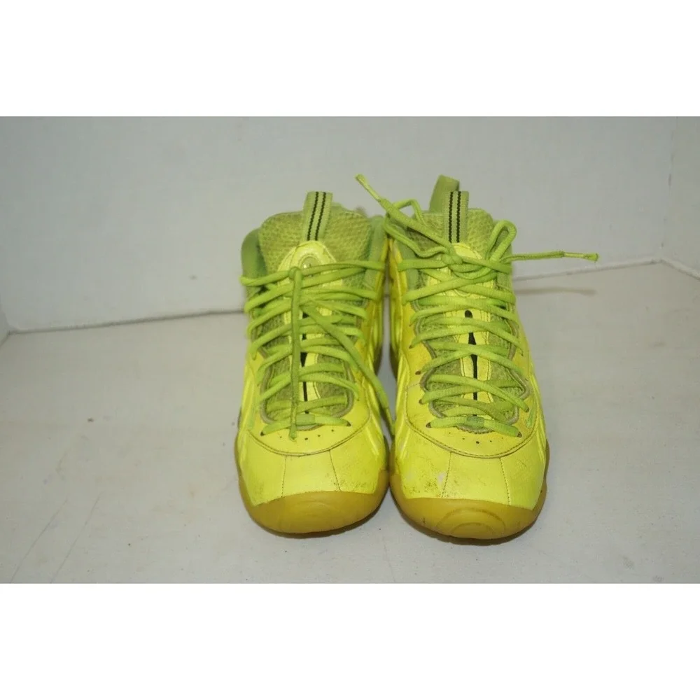 Nike Foamposite Pro Volt Lime Green Shoes GS Size 5y