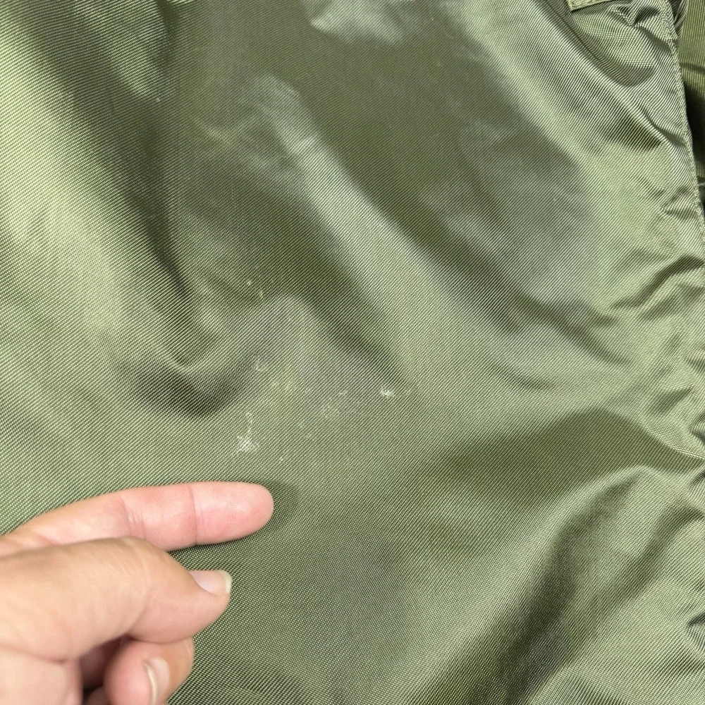 Vintage US Navy‎ USN A-1 Extreme Cold Weather OD Green Deck Jacket Mens Small