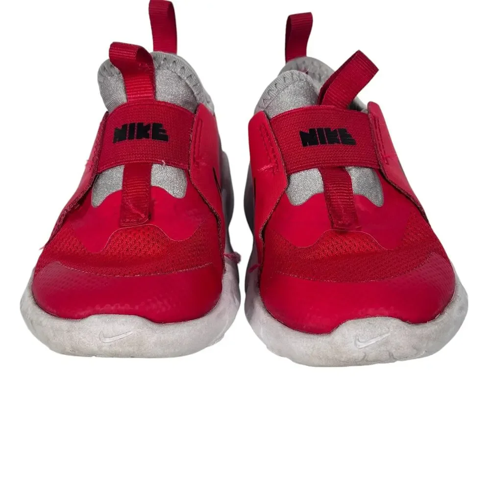 Nike Flex Runner 2 Baby Toddler Sneakers Size 7C Red Logo Slip On‎ DJ6039-607