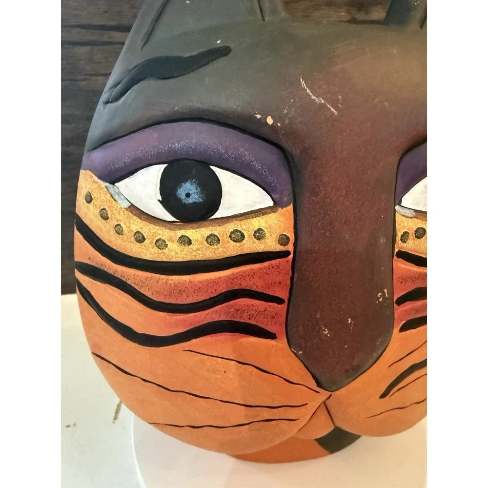 Penco‎ Industries Vintage Tribal Cat Vase.