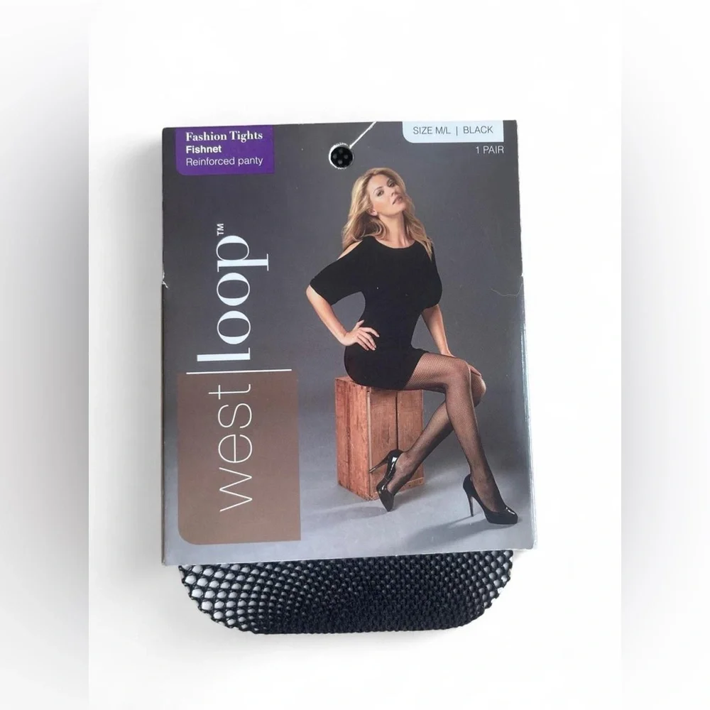 Fishnet Women’s Tights Black Size M/L by West‎ Loop