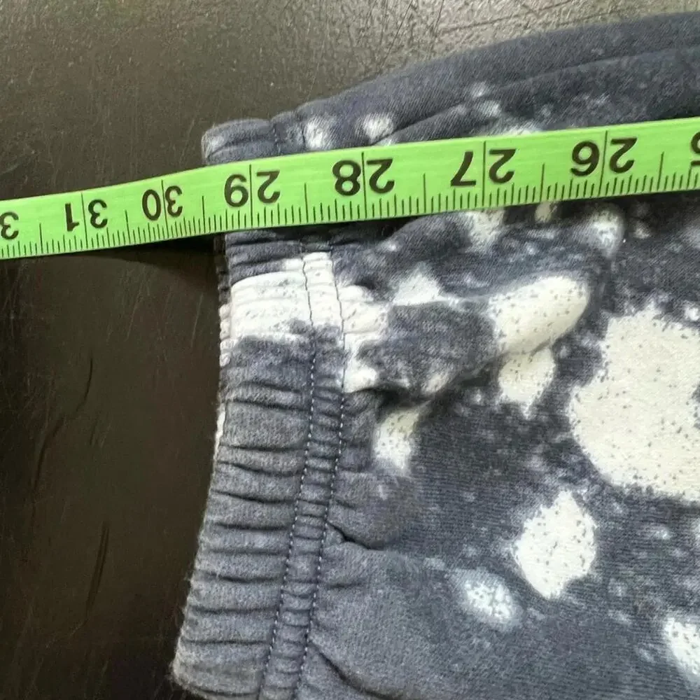 Adidas‎ Joggers Grey Acid Wash Bleach Splatter Loose Fit Kids Size L 14/16