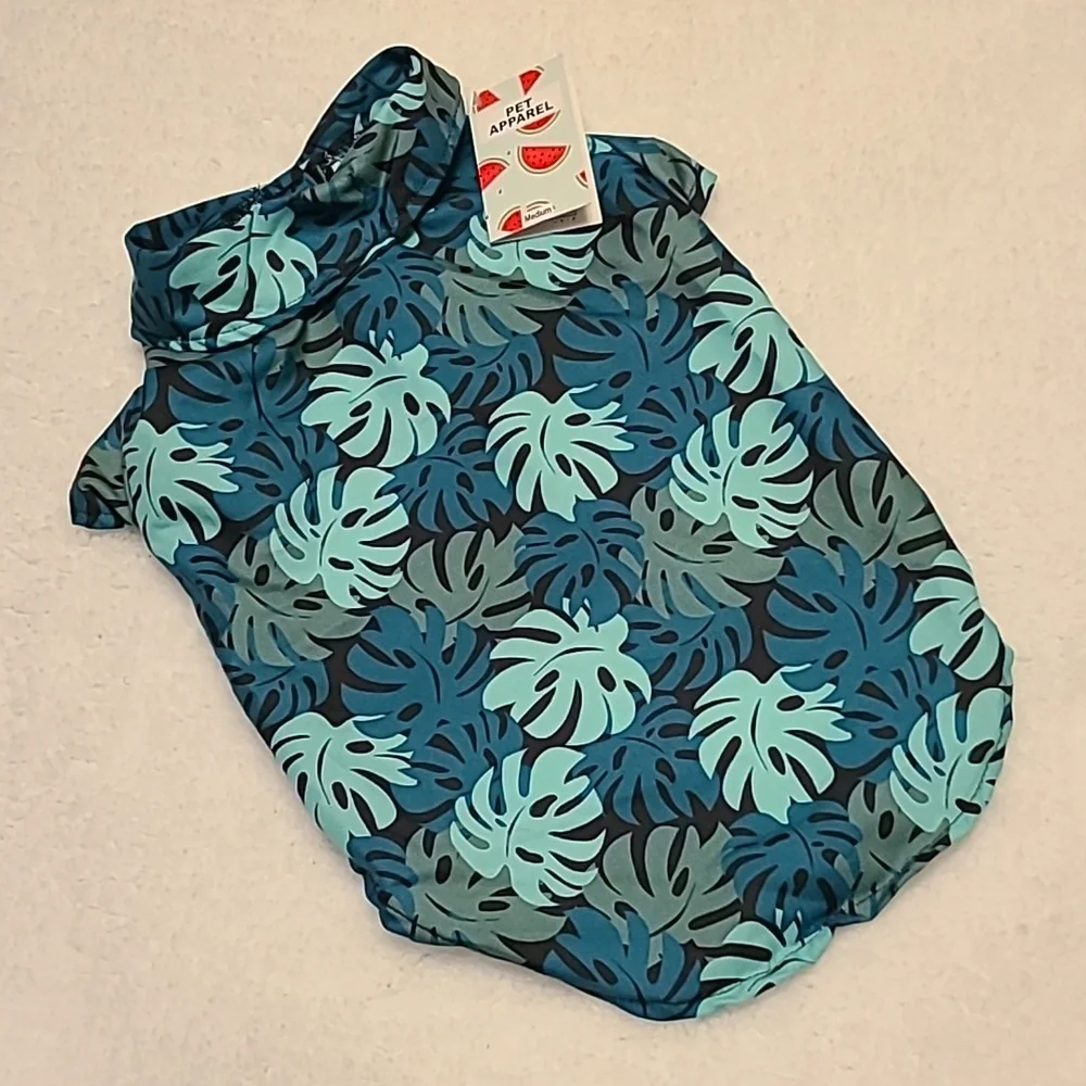 Pet Apparel Leaves Shirt Sz M NWT