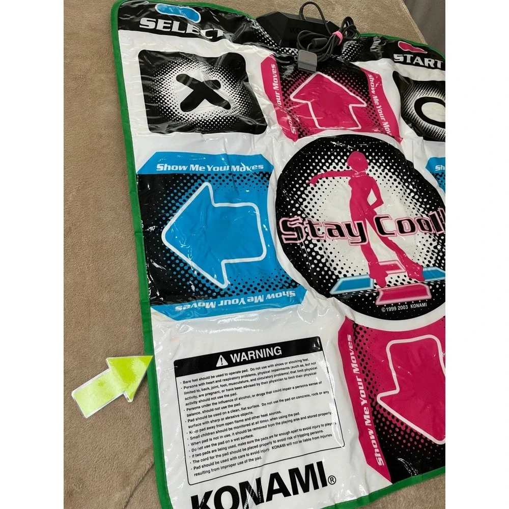 Konami Dance Dance Revolution Stay Cool DDR Soft Pad PlayStation UNTESTED