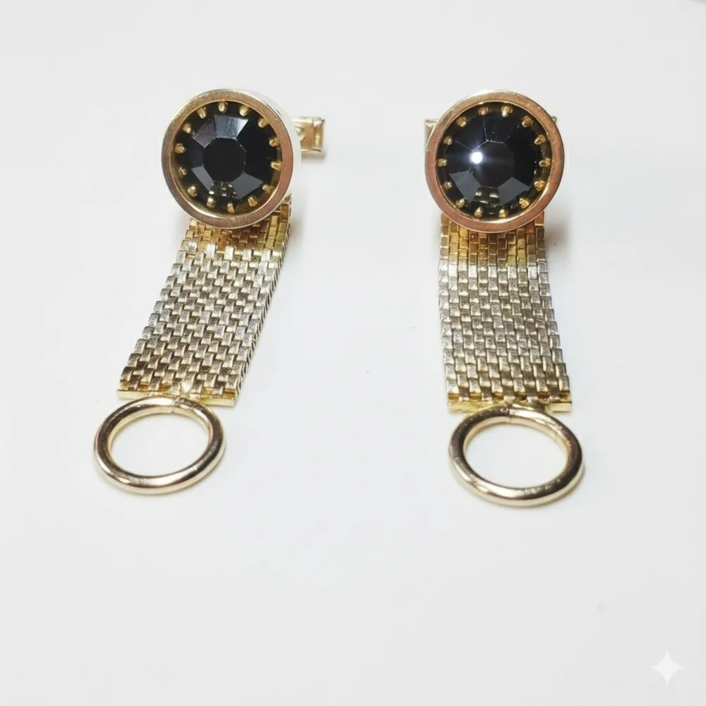 Vintage cufflinks black
