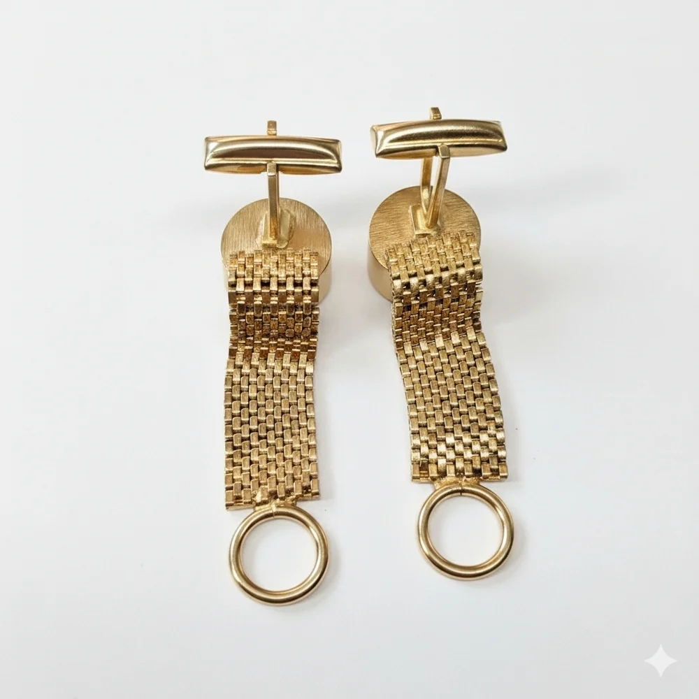 Vintage cufflinks black