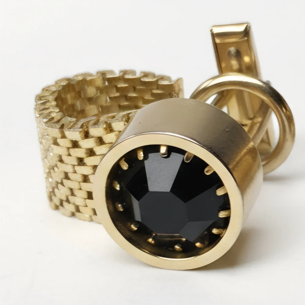 Vintage cufflinks black