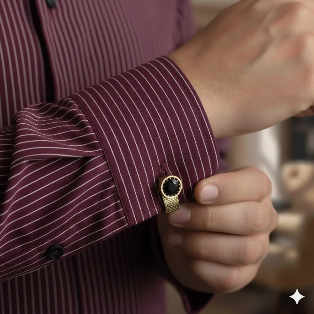 Vintage cufflinks black