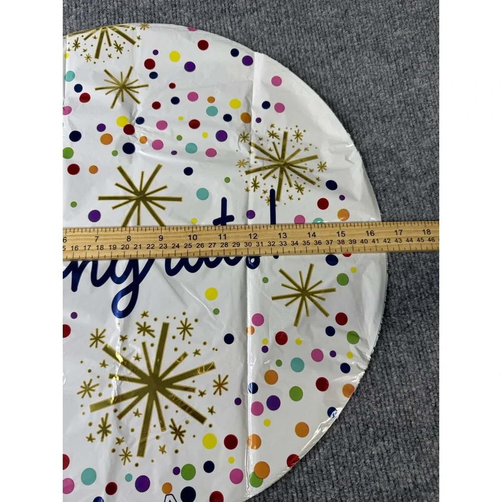 Congrats‎ Graduation Balloon Set of 5 Gold & Confetti Helium Foil Balloons