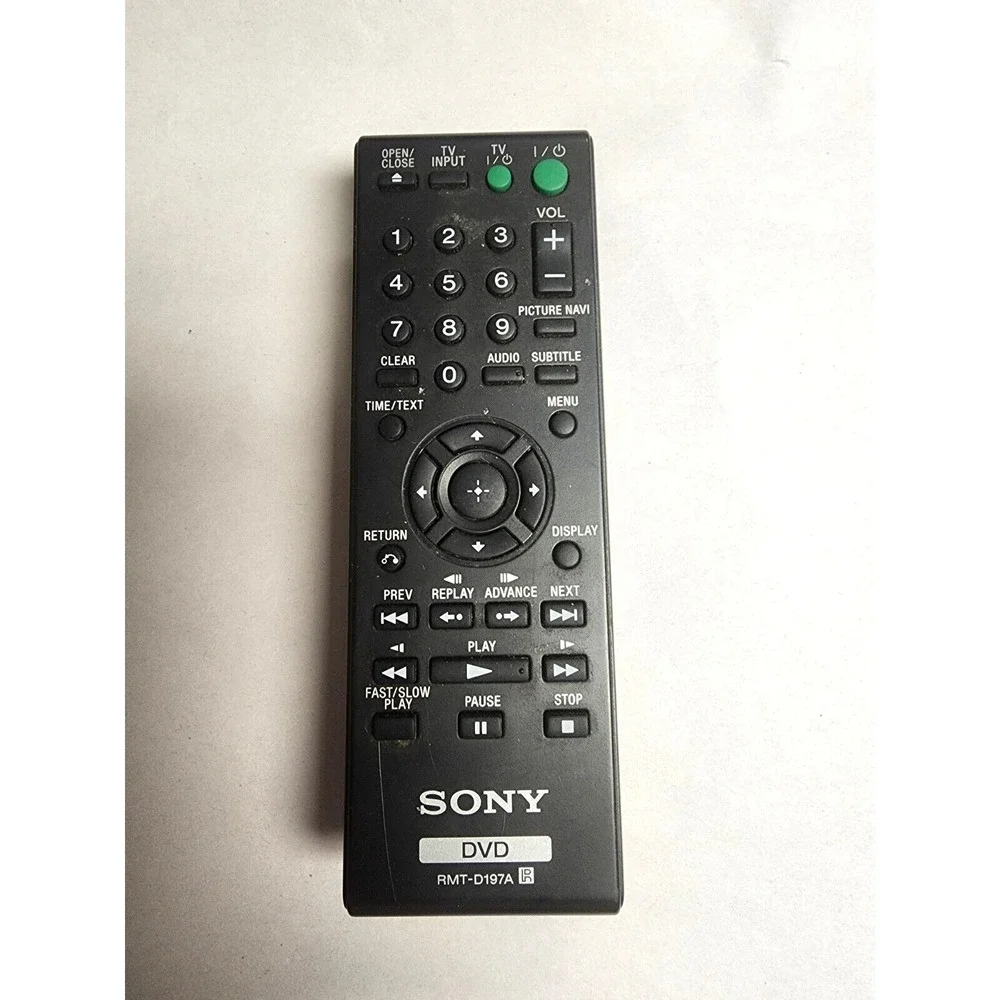 Genuine Sony DVD Remote Control #RMT-D197A For DVD Player‎ ID#2