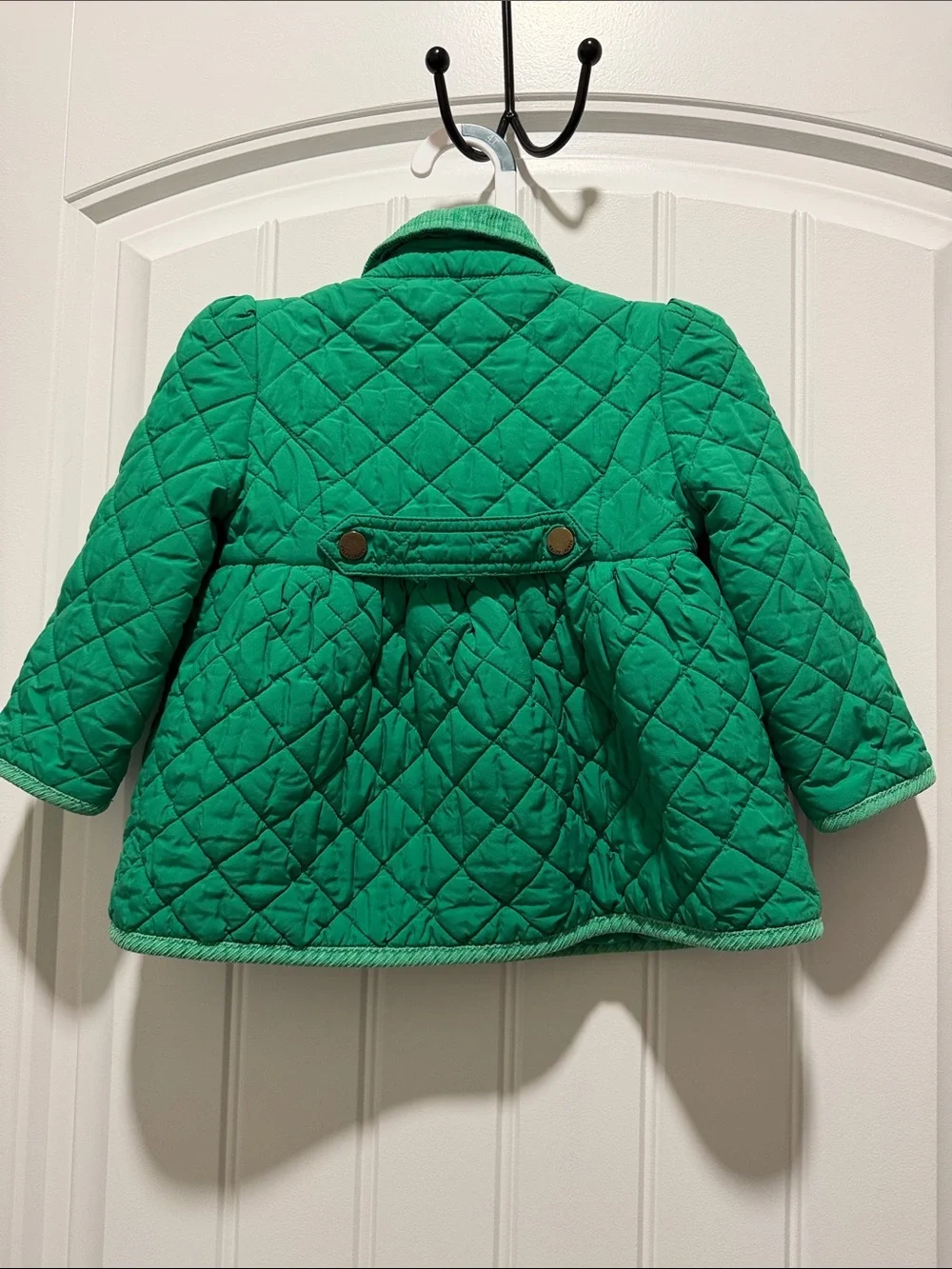 Ralph Lauren Girls' Quilted Emerald Green Puffer Jacket