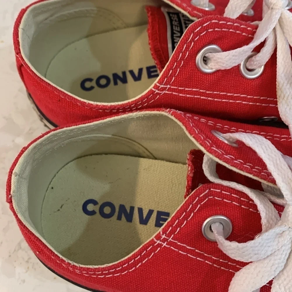 Converse All Star Red Low Top Sneakers M4 W6