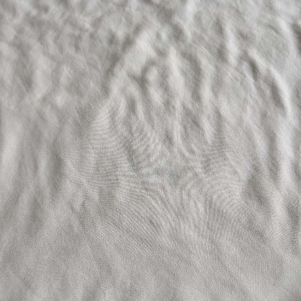 Cariloha Beige Queen Flat Sheet Sateen 100% Viscose From Bamboo Matte Flowy