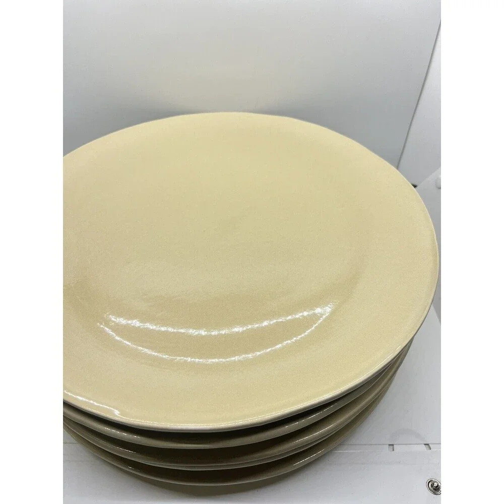 Pottery Barn Studio Putty Dinner Plates Set Barbara Eigen Dining Dishes Lot Of 5