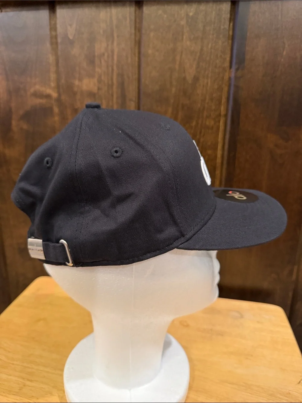 ALO Yoga Black Baseball Cap with White Logo