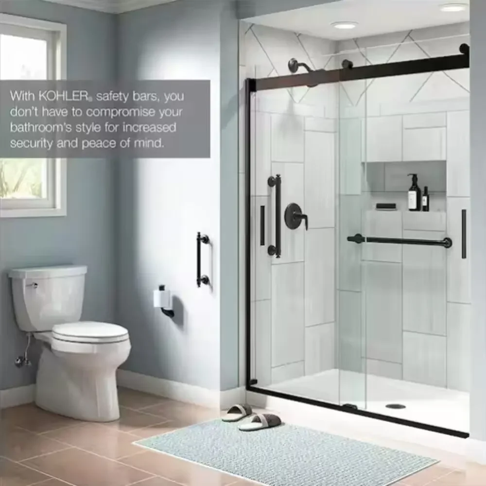 Kohler Carmichael 9 in. Grab Bar in Oil-Rubbed Bronze