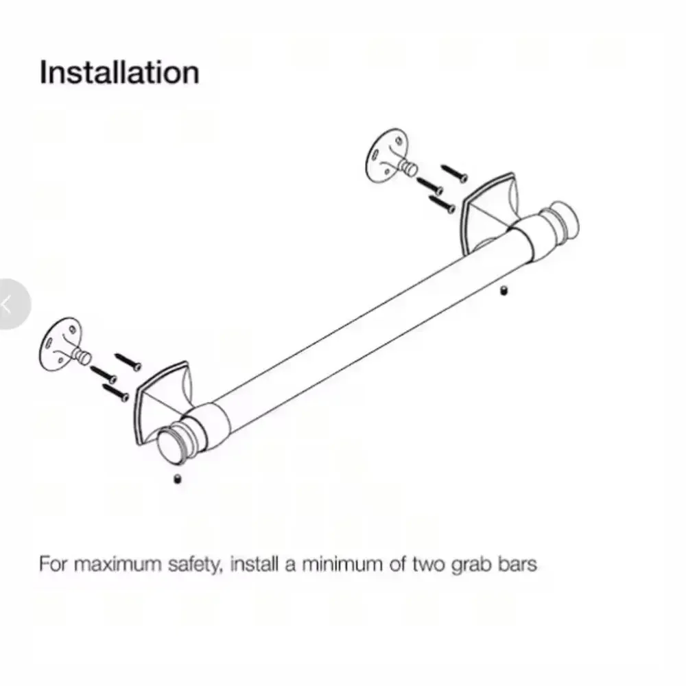 Kohler Carmichael 9 in. Grab Bar in Oil-Rubbed Bronze