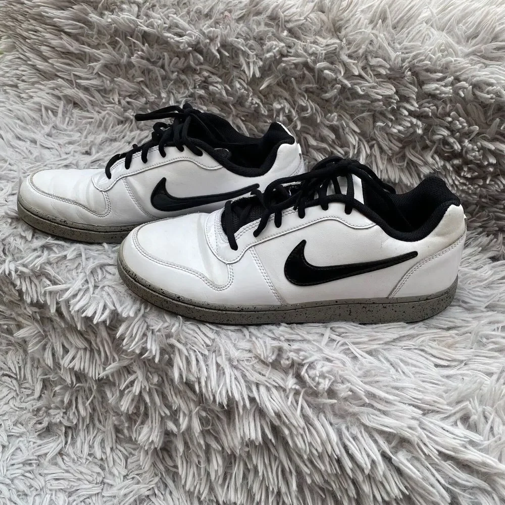 Nike‎  Ebernon Low White Cement 2019 - CK0034-100 Men’s Size 8.5 Pre Owned