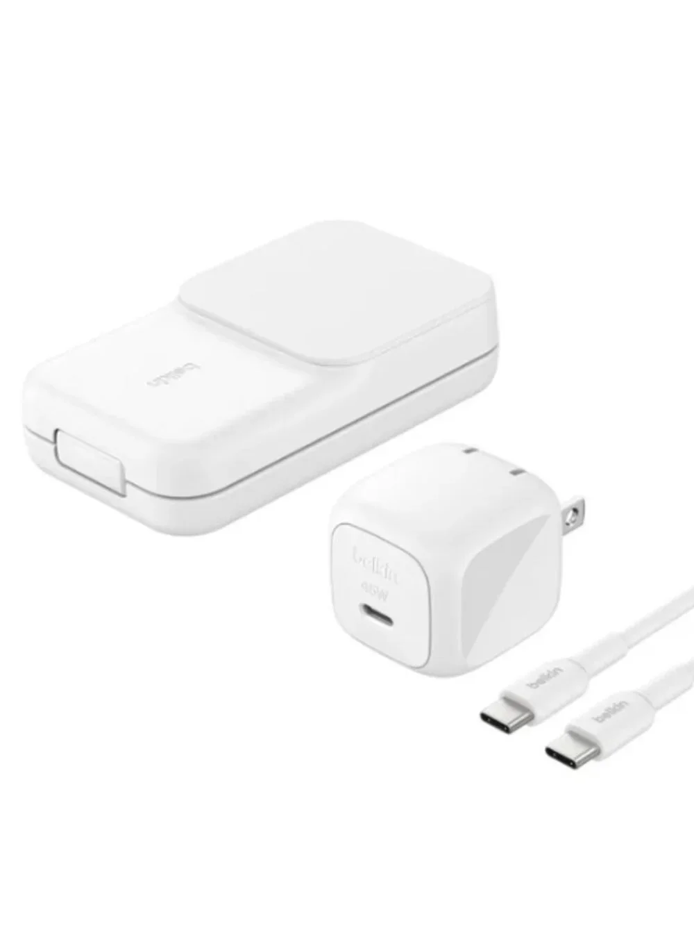 Belkin UltraCharge 3-in-1 Foldable Magnetic Charger 25w White Used