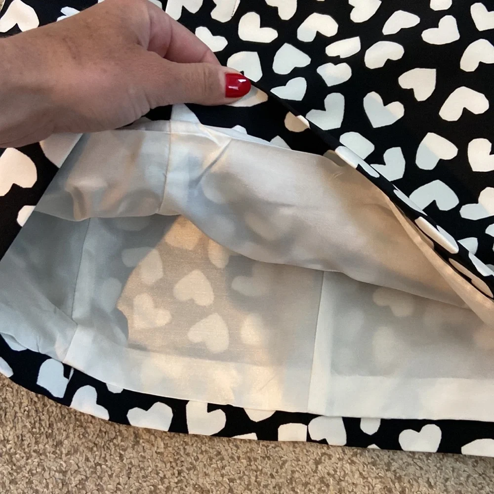 🌟 NWT Kate Spade “Dancing Hearts Domino Dress”, size 0.🌟
