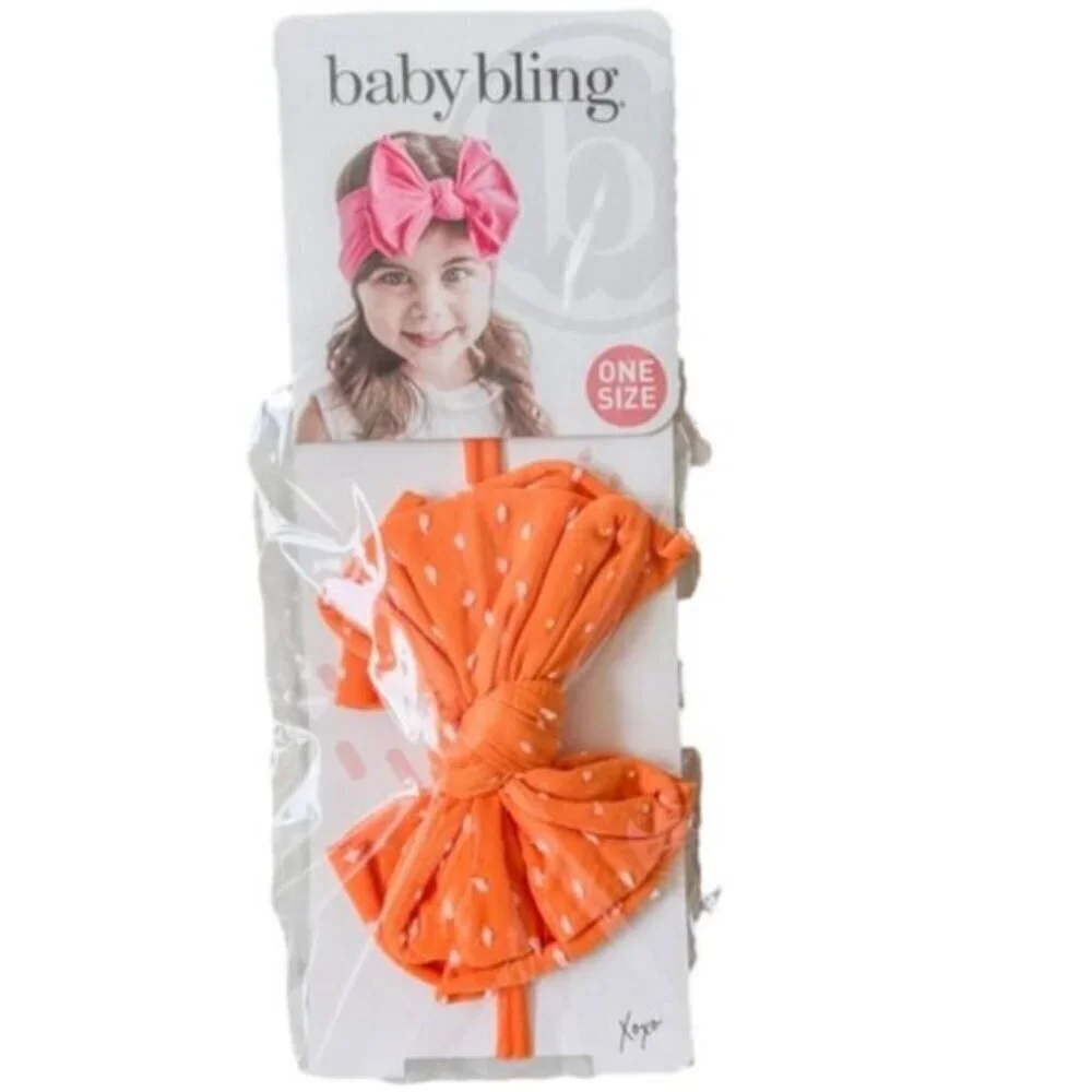 Baby Bling Bows BABY FAB SKINNY Headband in Tiger Dot - One Size NWT
