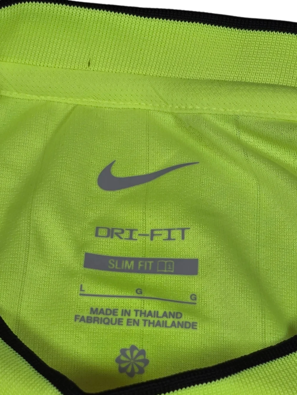 NWT‎ Nike Dri-Fit Soccer Referee Volt Yellow Double Pocket Jersey Men's Sz Large