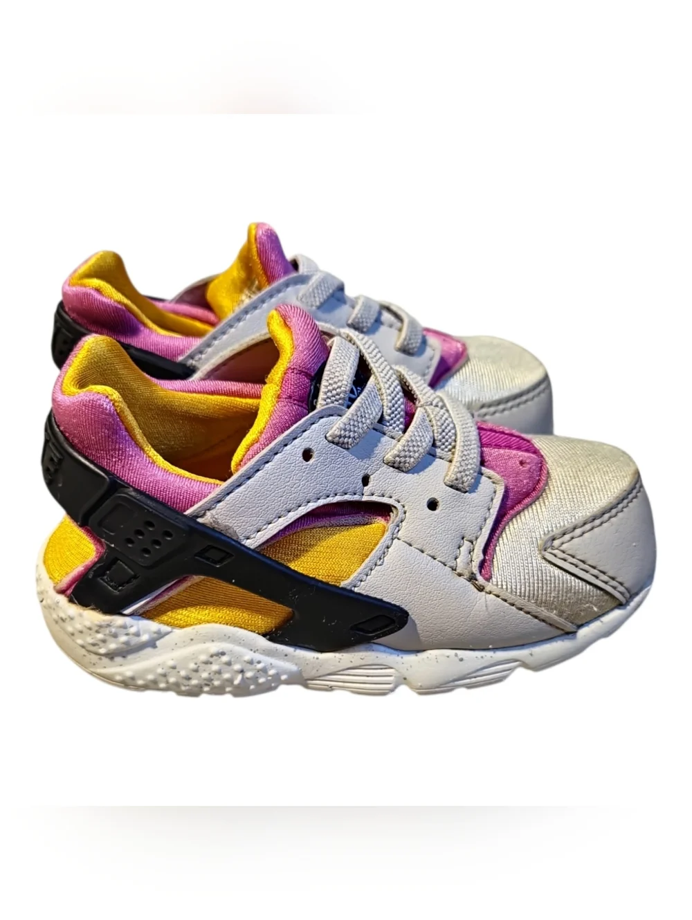 Nike Huarache Run Toddler Girl‎ Little Kid Size 7c Pink White Style : 704950-043