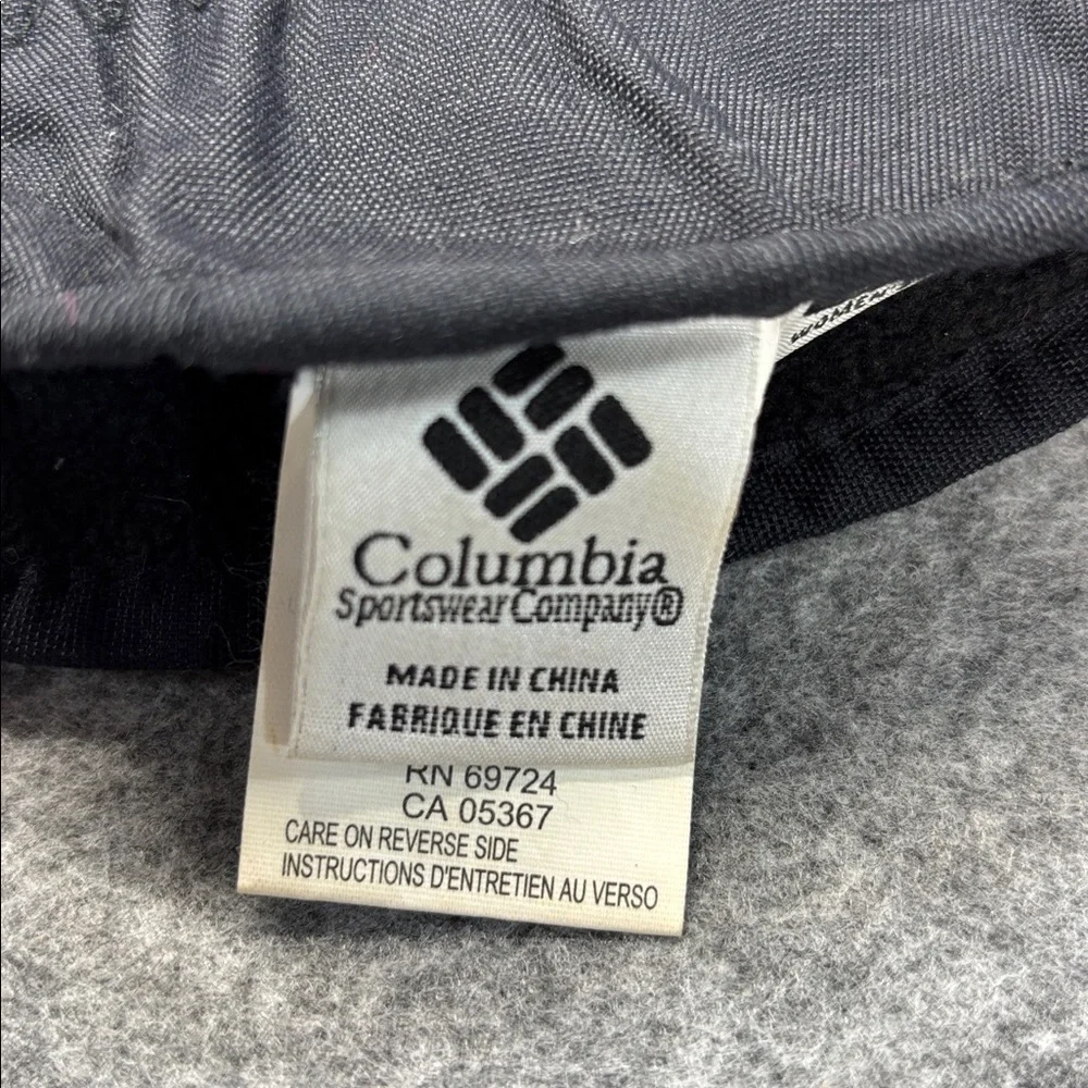 Columbia Black leather palm Insulated fleece lined Gloves small