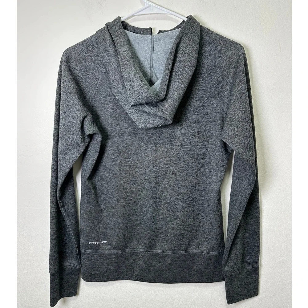 Nike Therma Fit Full Zip Hoodie Gray Heather Women's XS Athletic‎ Warm