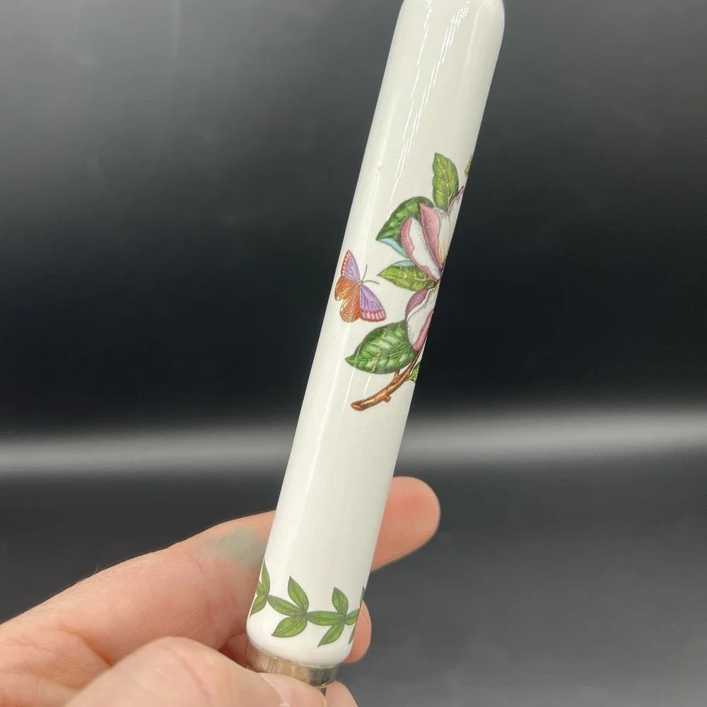 Portmeirion‎ Botanic garden Serrated Bread Knife Floral Design Porcelain Handle
