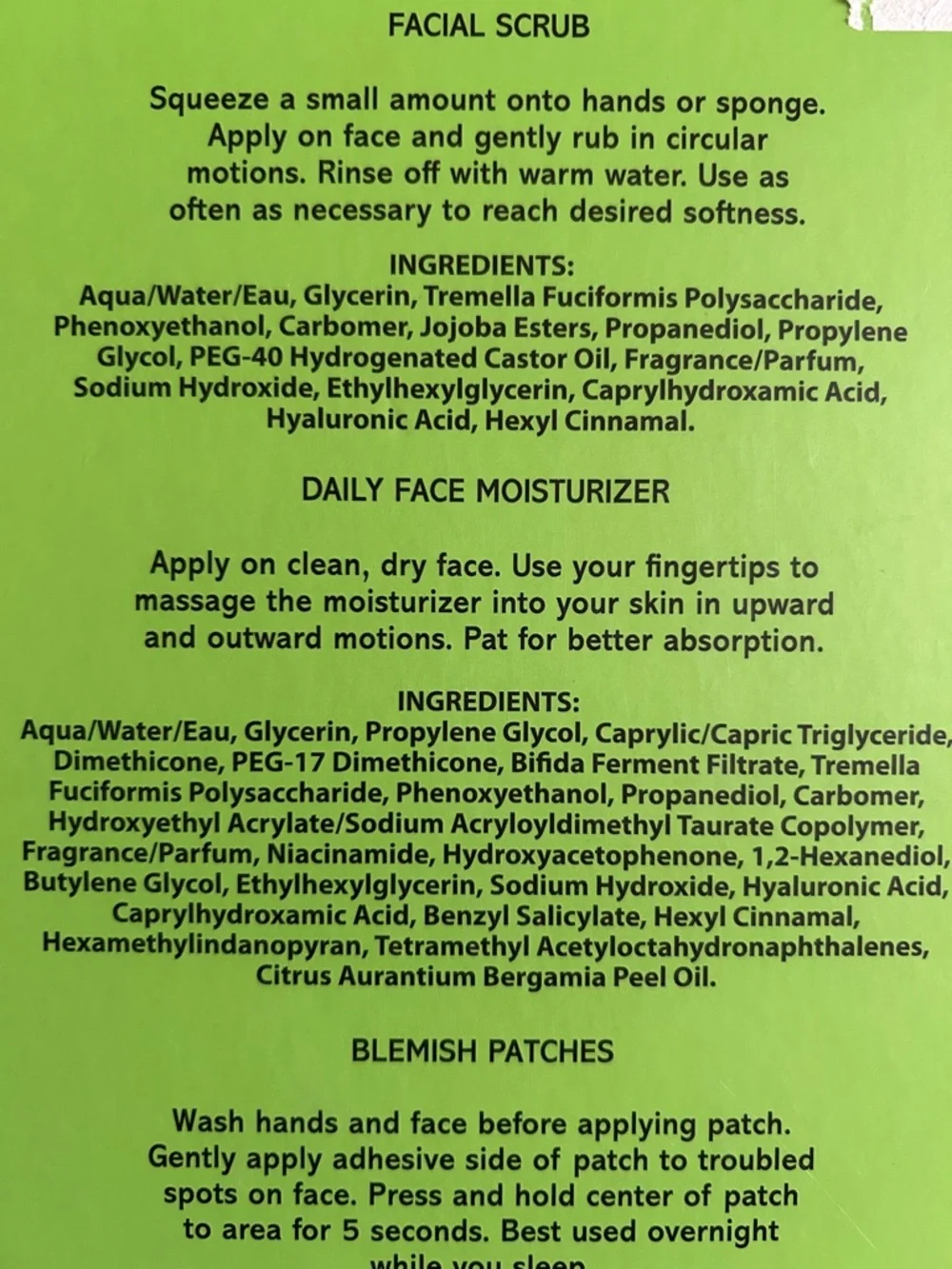 Dr. Wellness daily facial